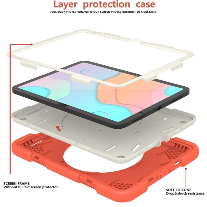 360 Rotation Pc Silicone Tablet Case For Ipad 10th Gen 10.9
