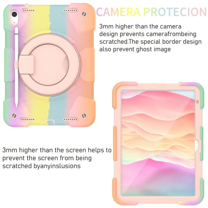 360 Rotation Pc Silicone Tablet Case For Ipad 10th Gen 10.9