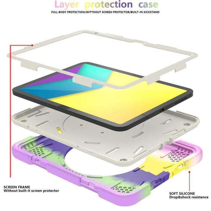 360 Rotation Pc Silicone Tablet Case For Ipad 10th Gen 10.9