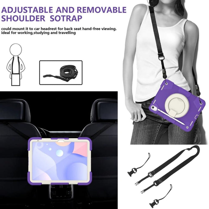 360 Rotation Pc Silicone Tablet Case For Ipad 10th Gen 10.9