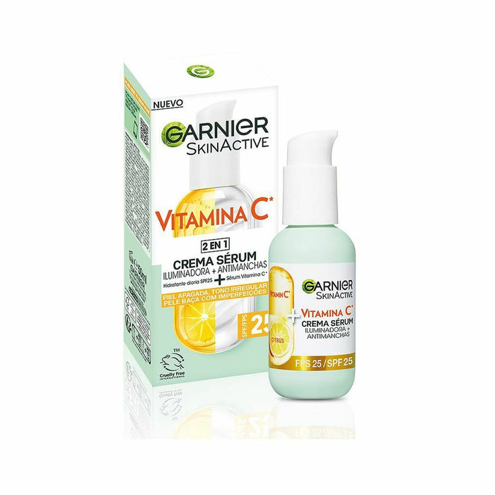 Cream Serum By Garnier Skinactive Vitamina C Spf 25 50 Ml