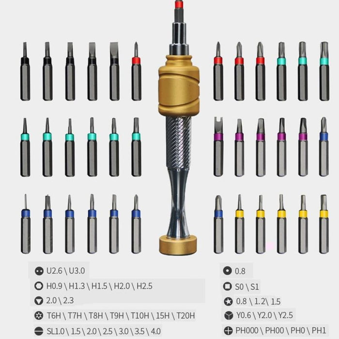 37 In 1 Aluminum Glasses Screwdriver Set For Computer