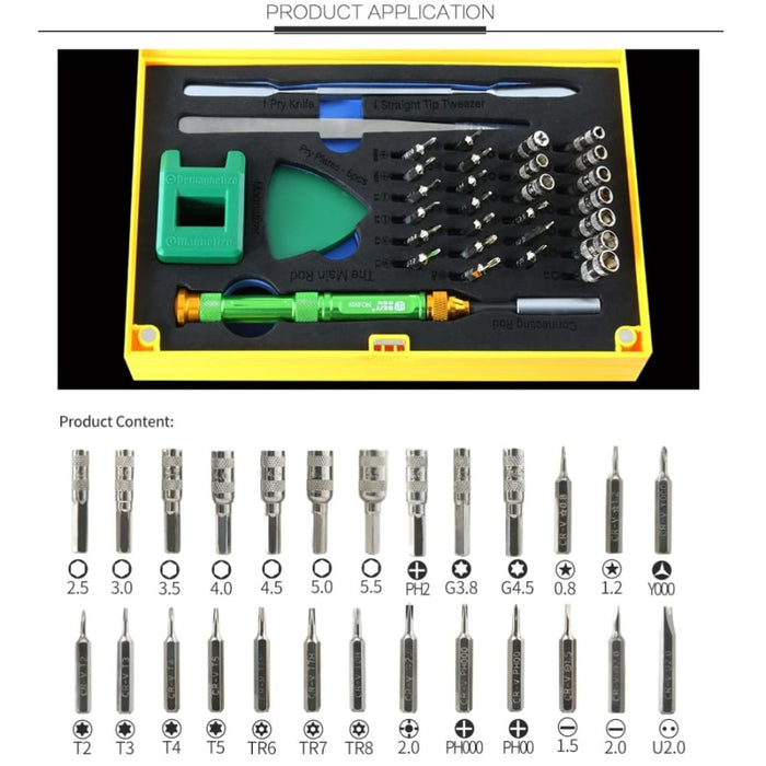 37 In 1 Professional Screwdriver Set With Magnetic Bit