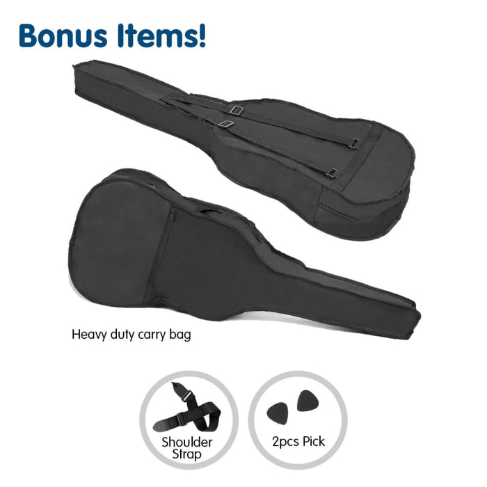 38in Cutaway Acoustic Guitar With Bag - Blue Burst