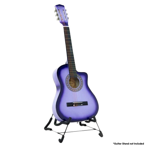 38in Cutaway Acoustic Guitar With Bag - Purple Burst