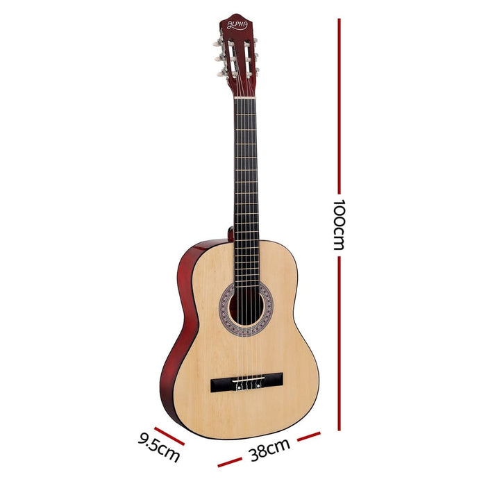 39 Inch Classical Guitar Wooden Body Nylon String Beginner