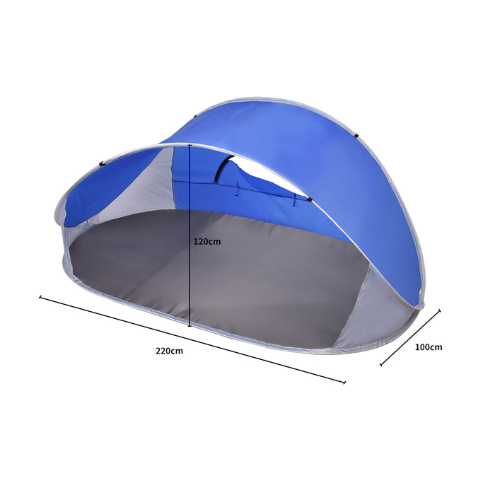 Pop Up Tent Camping Beach Blue