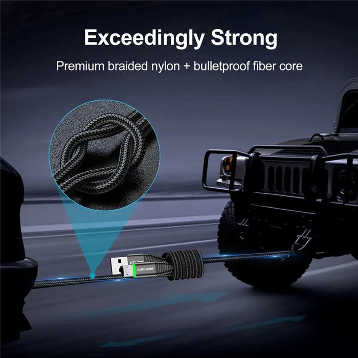 3a Fast Charging Micro Usb Cable for Samsung Xiaomi Android