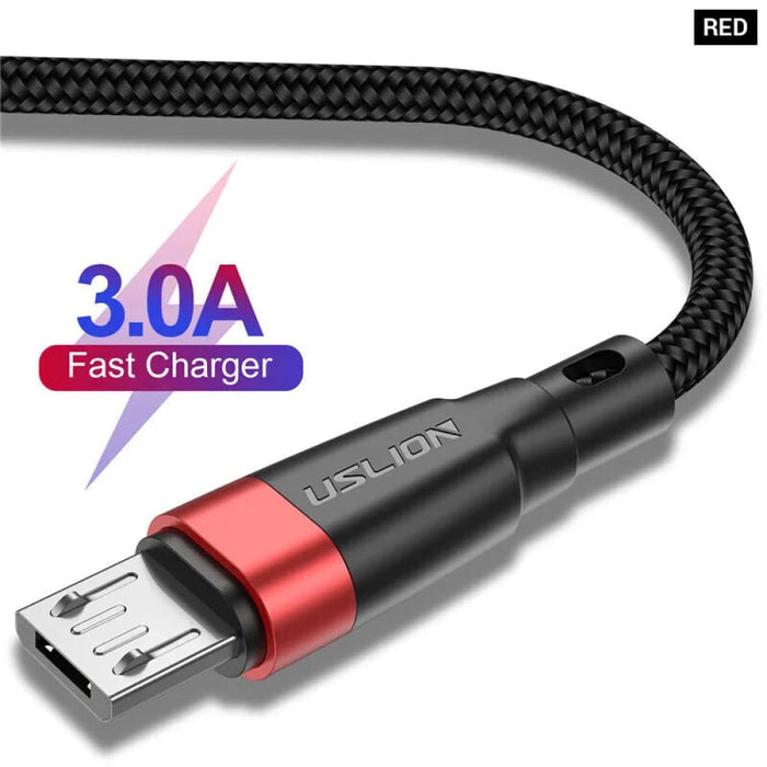 3a Fast Charging Micro Usb Cable for Samsung Xiaomi Redmi