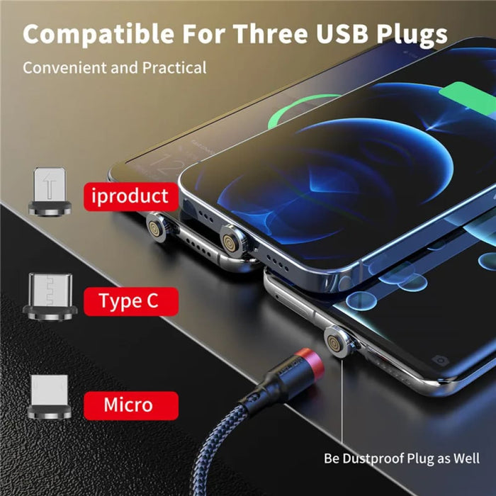 3a Magnetic Fast Charge Cable for Iphone 12/11/xs Max/xr