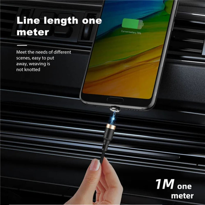 3a Magnetic Fast Charge Cable for Iphone Xs Max Xr 8 7 6s
