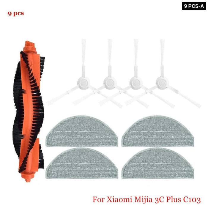 3c Plus Sweeper Parts Roller Brush Filter Mop Rags