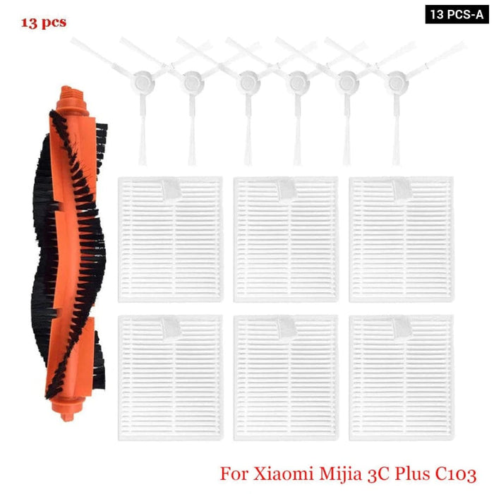 3c Plus Sweeper Parts Roller Brush Filter Mop Rags