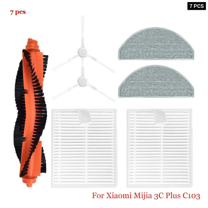 3c Plus Sweeper Parts Roller Brush Filter Mop Rags