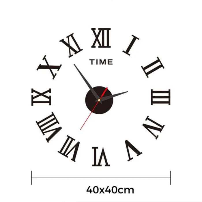 3d Acrylic Wall Clock with Roman Numerals Design Large