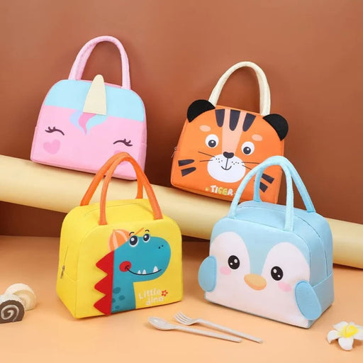 3d Cartoon Tote Lunch Box Bag Insulated For Students