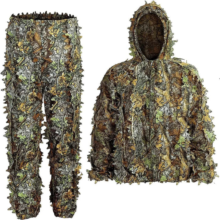 3d Leafy Camo Hunting Suit For Men Women And Kids