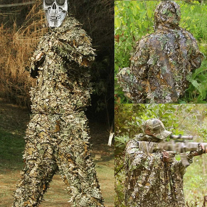 3d Leafy Camo Hunting Suit For Men Women And Kids