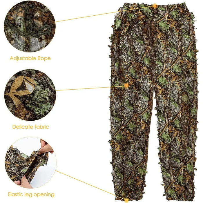 3d Leafy Camo Hunting Suit For Men Women And Kids