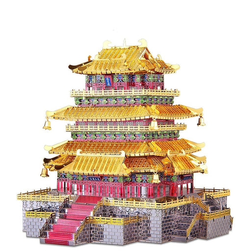 3d Metal Puzzles Guanque Tower Building Kits Model Diy