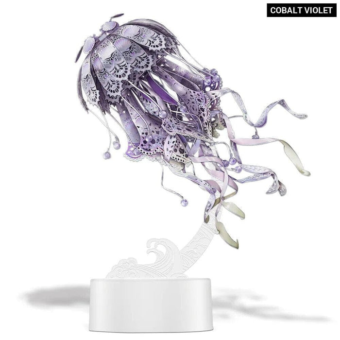 3d Puzzles Metal Model Colourful Jellyfish Building Kits
