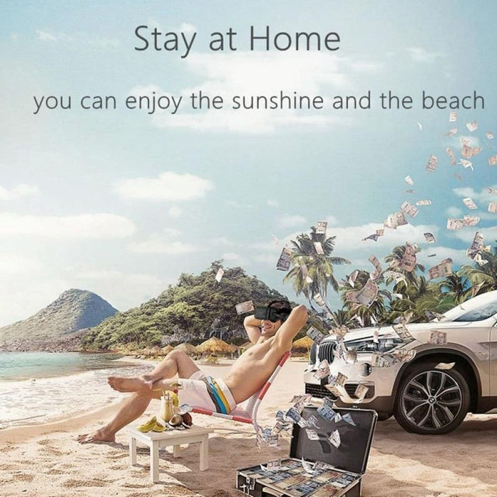 3d Vr Glasses Hifi Headset For 3.5 - 6.0 Inch Smartphones