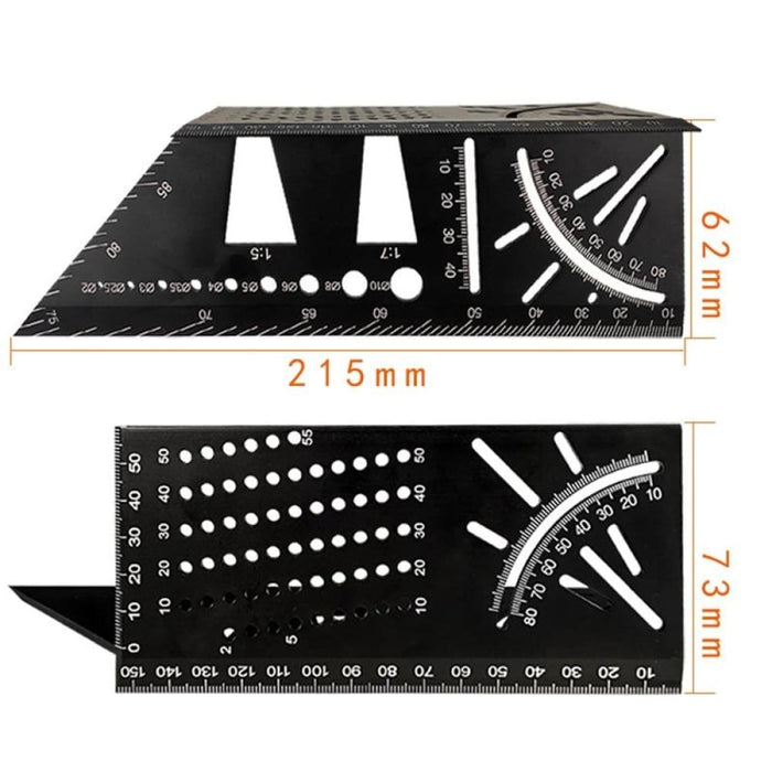 3d Woodworking Stop Gauge Aluminum Alloy Multi-function