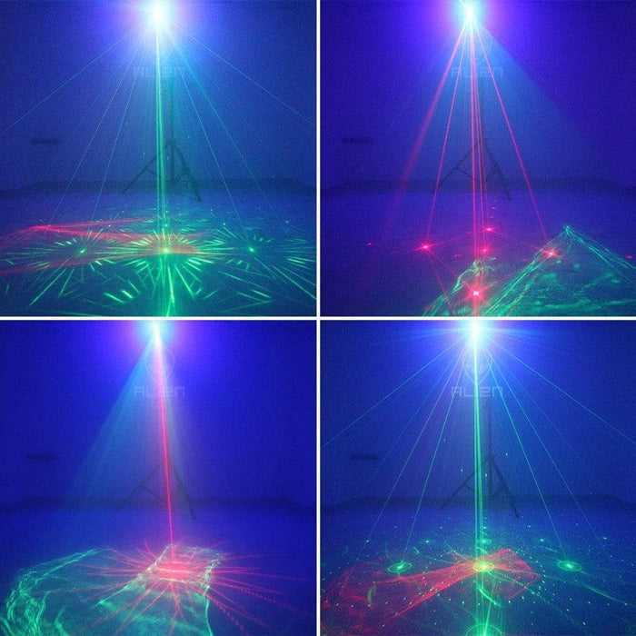 3in1 60 Patterns Mini Dj Disco Laser Light Aurora Projector