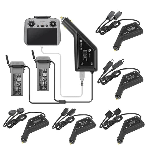 3in1 Car Charger for Dji Mini 4 3 Pro Air Dual Battery