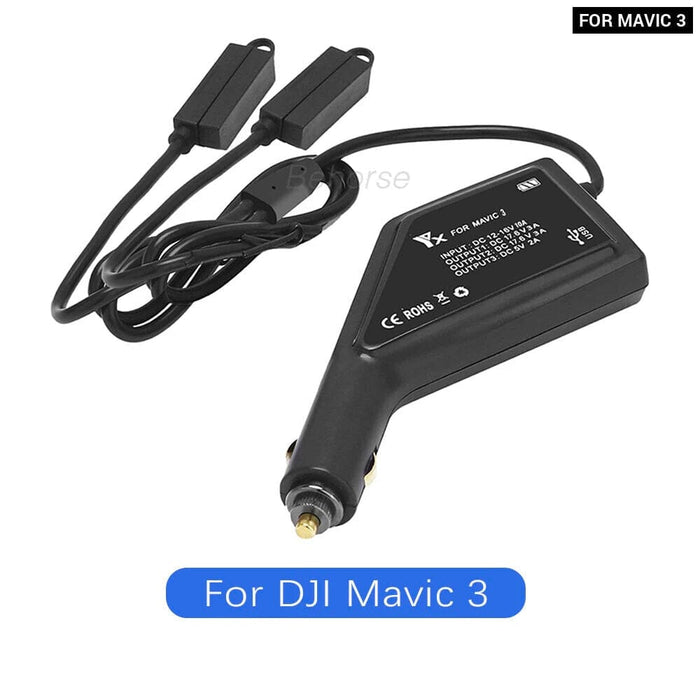 3in1 Car Charger for Dji Mini 4 3 Pro Air Dual Battery