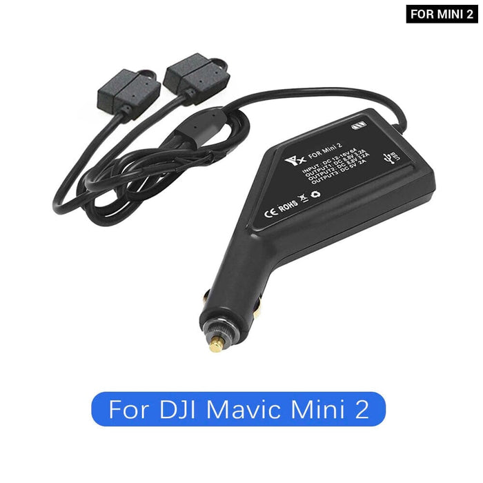 3in1 Car Charger for Dji Mini 4 3 Pro Air Dual Battery