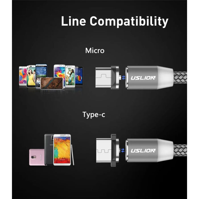 3m Magnetic Micro Usb Cable for Samsung S10 Type c Charging