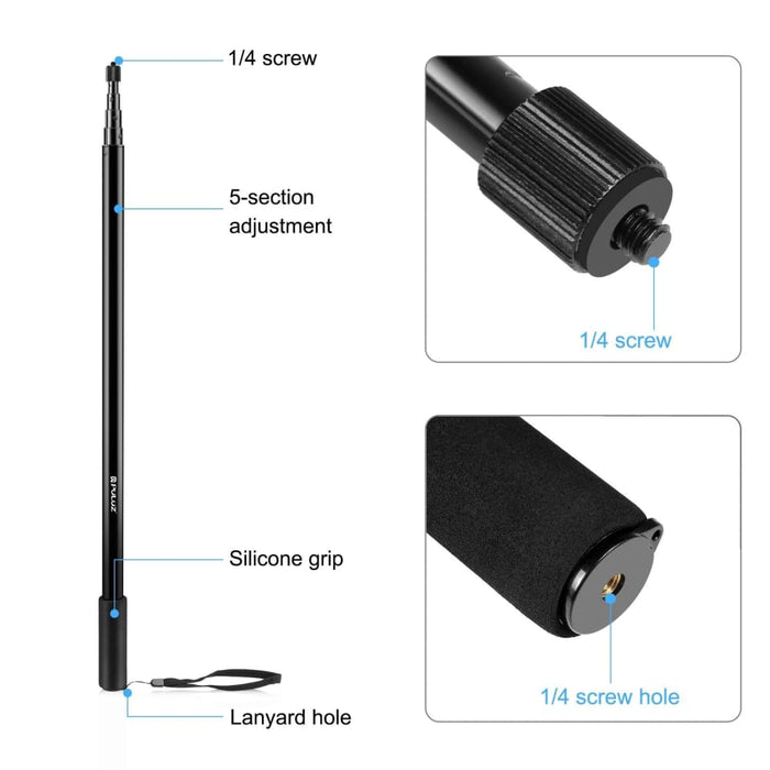 3m Metal Selfie Stick Monopod for Insta360 one Rs X2 X3 X4