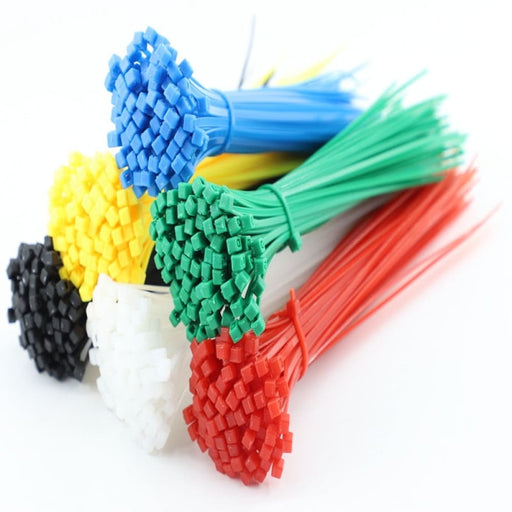 3mmx200mm Nylon Tie Plastic Multicolour Self - locking Rope