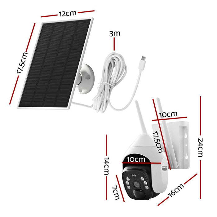 3mp Security Camera Solar Panel