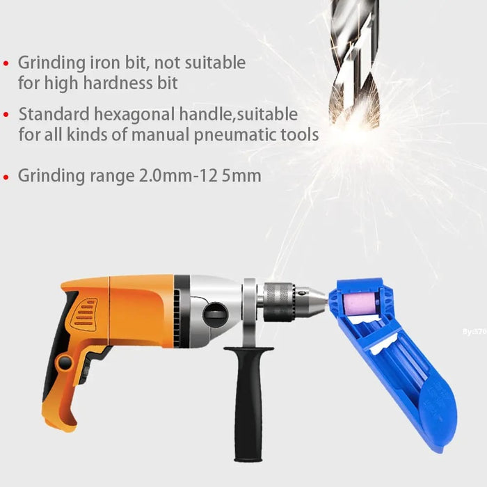3pc 2.0 12.5mm Portable Drill Bit Sharpener