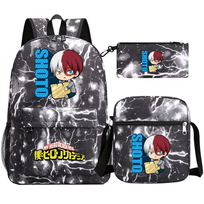 3pc Deku Backpack Set for Boys Girls my Hero Academia