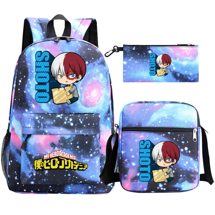 3pc Deku Backpack Set for Boys Girls my Hero Academia