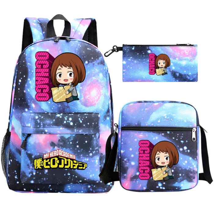3pc Deku Backpack Set for Boys Girls my Hero Academia