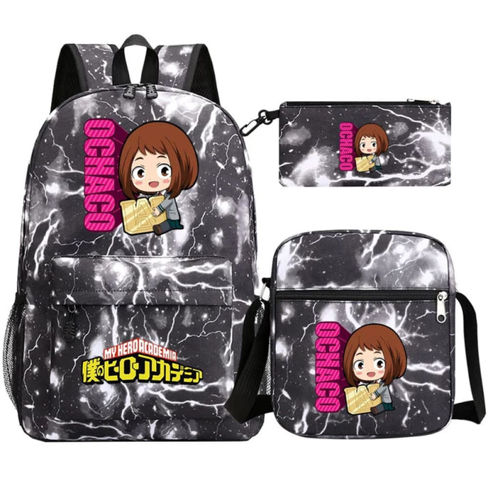 3pc Deku Backpack Set for Boys Girls my Hero Academia