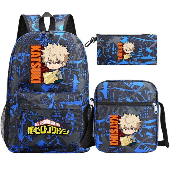 3pc Deku Backpack Set for Boys Girls my Hero Academia