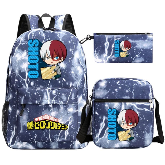 3pc Deku Backpack Set for Boys Girls my Hero Academia