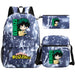 3pc Deku Backpack Set for Boys Girls my Hero Academia