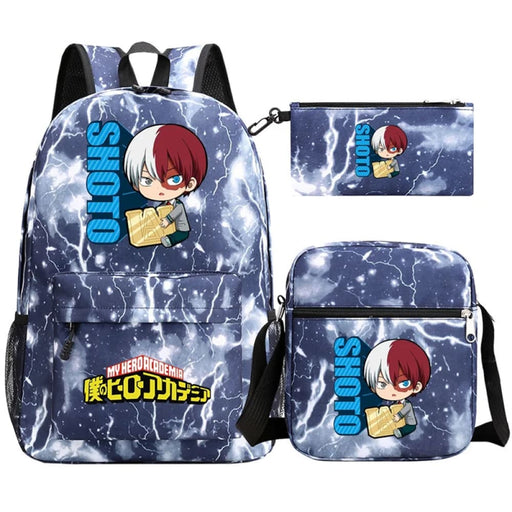 3pc Deku Backpack Set for Boys Girls my Hero Academia