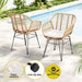 3pc Outdoor Furniture Bistro Set Lounge Setting Table