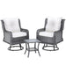 3pc Outdoor Furniture Bistro Set Lounge Wicker Swivel