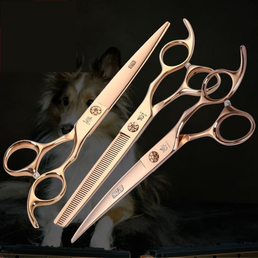 3pcs 6.5 7 7.5 Inch Jp440c Pet Dogs Grooming Scissors Set