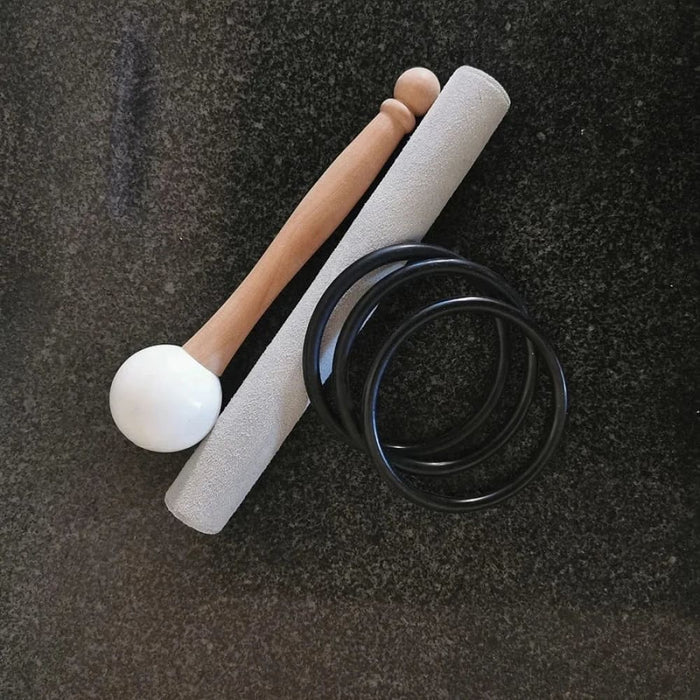 3pcs 8’g 10’e 12’c Chakra Frosted Quartz Crystal Singing