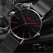 3pcs Set Fashion Mens Simple Watches Men Business Stainless