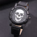 3pcs Set Fashion Mens Skull Watches Classic Men Business